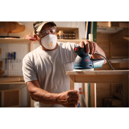 Palm Random Orbit Sander/Polisher, 5" Sand Paper, 2.5 A, 120 V Distribution Élite MP