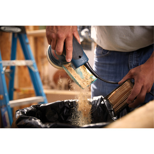 Palm Random Orbit Sander/Polisher, 5" Sand Paper, 2.5 A, 120 V Distribution Élite MP