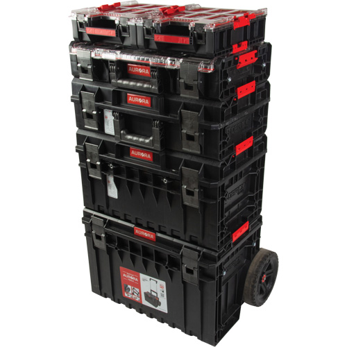 Ensemble de d&eacute;part roulant de coffres &agrave; outils Arx de 5 morceaux, 25-1/5" x 19" x 54-3/5", Noir Distribution Élite MP
