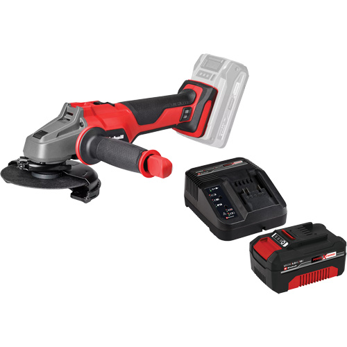 Professional Cordless Angle Grinder with 4Ah PXC Battery & Charger Starter Kit, 5" Wheel, 18 V Distribution Élite MP