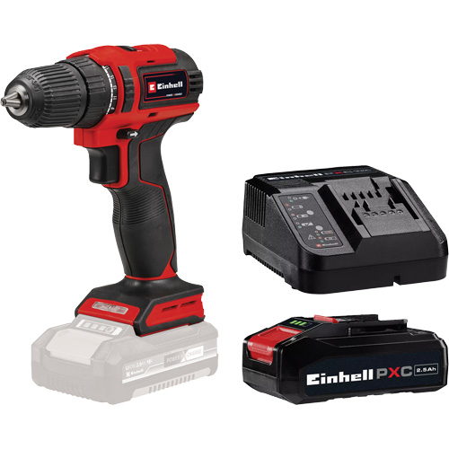 Perceuse-visseuse sans fil avec batterie 2,5 Ah PXC et ensemble chargeur de d&eacute;part, Lithium-ion, 18 V, Mandrin 3/8", Couple 354 lb-po Distribution Élite MP