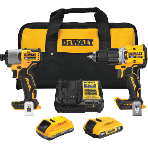Ensemble de perceuse-visseuse sans fil et sans balais de premi&egrave;re qualit&eacute; XR, 20 V Distribution Élite MP