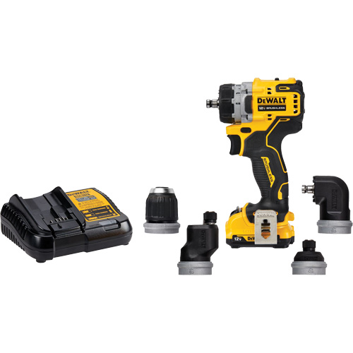 Ensemble perceuse/visseuse sans fil et sans balai XTREME 5-en-1, Lithium-ion, 12 V, Mandrin 3/8" Distribution Élite MP