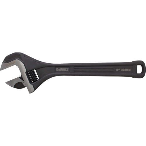 All Steel Adjustable Wrench, 12" L, Black/Plain Distribution Élite MP