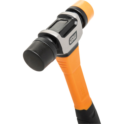 Soft Face Hammer, 16 oz. Head Weight, Plain Face, Solid Steel Handle, 12-1/4" L Distribution Élite MP