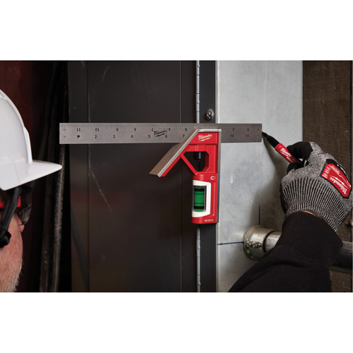 &eacute;querre magn&eacute;tique combin&eacute;, 12" lo, Acier inoxydable, Ordinaire Distribution Élite MP