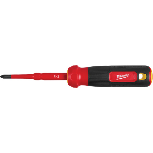 Tournevis &agrave; embouts interchangeables &agrave; tige articul&eacute;e isol&eacute; 1000 V, 2-en-1, 8-4/5" lo, Prise Coussin&eacute;e Distribution Élite MP