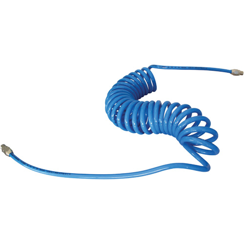 MAXAIR Coiled Hose, Air, 1/4" ID x 50' L, Polyurethane Distribution Élite MP