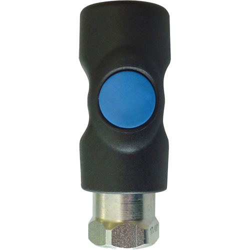Raccord industriel rapide TOPQUIK S1, Composite en polyester/Acier inoxydable, 1/4", NPT femelle, 174 PSI Distribution Élite MP