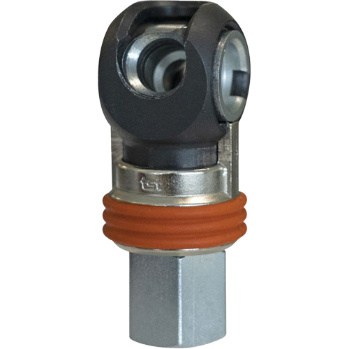 Raccord industriel rapide basculant TOPQUIK SC, Acier nickel&eacute;, 3/8", NPT femelle, 360 PSI Distribution Élite MP