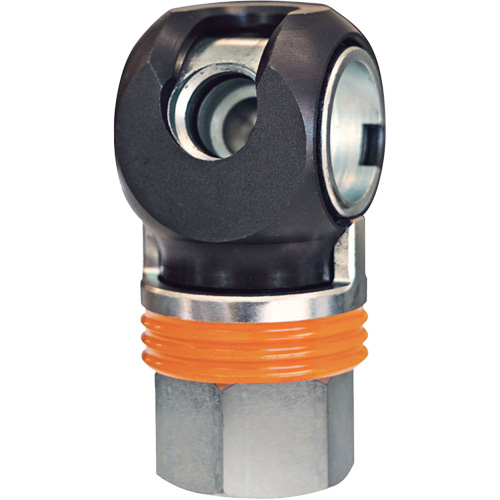 Raccord industriel rapide TOPQUIK SC, Acier nickel&eacute;, 1/2", NPT femelle, 359 PSI Distribution Élite MP