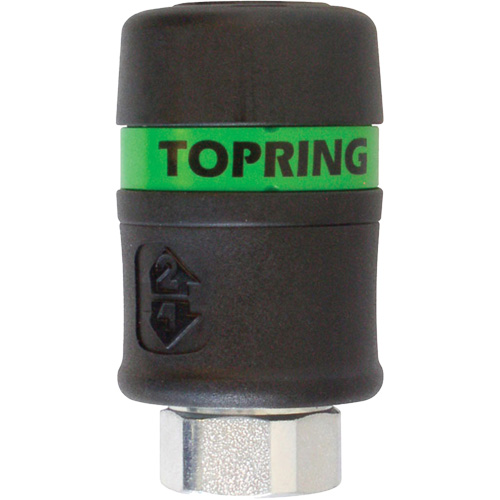 Raccord rapide TOPQUIK Ultraflo 7,8 mm, Composite en polyester, 3/8", NPT femelle, 174 PSI Distribution Élite MP