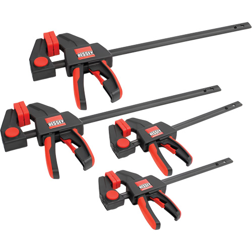 Ensemble de serre-joints &agrave; g&acirc;chette, moyen et grand formats (4 pi&egrave;ces), 12" (304,8 mm)/6" (152,4 mm) Distribution Élite MP