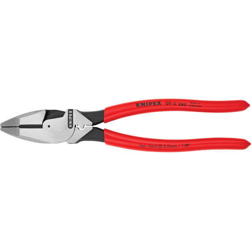 High Leverage Lineman's Pliers New England with Fish Tape Puller & Crimper Distribution Élite MP