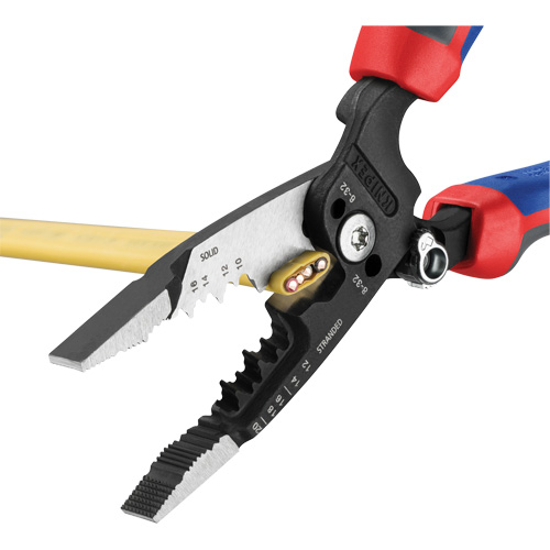 Forged Wire Stripper with KNIPEXTEND Handle, 8" L, 10 - 20 AWG Distribution Élite MP