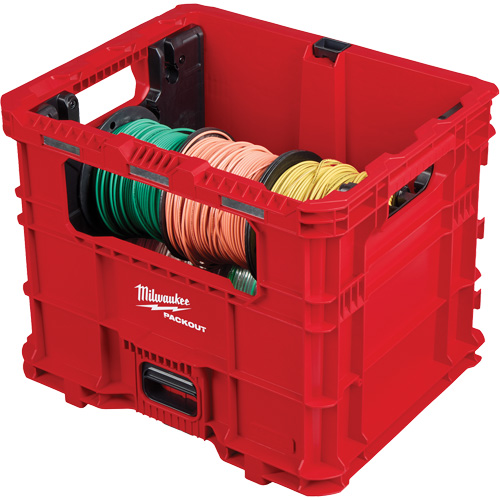 Bac distributeur de fils XL PACKOUT, 15-3/4" x 18-5/8" x 15", Noir/Rouge Distribution Élite MP