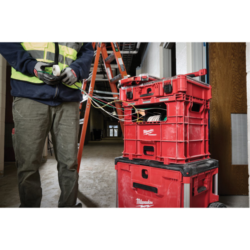 Bac distributeur de fils XL PACKOUT, 15-3/4" x 18-5/8" x 15", Noir/Rouge Distribution Élite MP