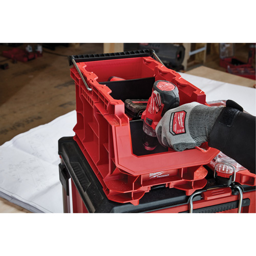 Bac compact PACKOUT, 15-1/2" x 9-1/2" x 8-3/4", Noir/Rouge Distribution Élite MP