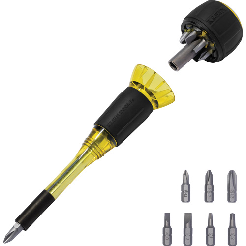 Tournevis 8-en-1 Tru-Grip avec raccourci, 6-57/100" lo, Prise Plastique Distribution Élite MP