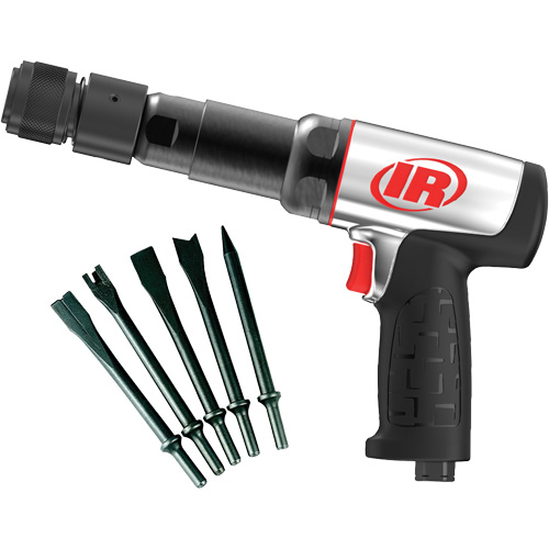 Marteau pneumatique robuste avec burins, 21,8 pi³/min, 1/4" NPT, 2600 coups/min, 3/4" x 3-3/4" (19,05 mm x 95,25 mm) Distribution Élite MP