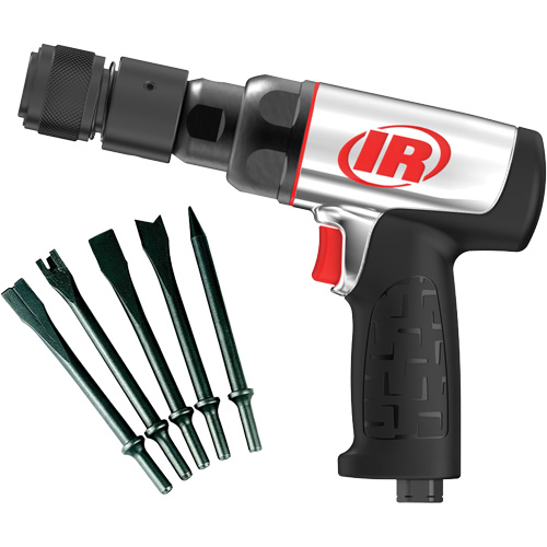 Marteau pneumatique robuste avec burins, 16,2 pi³/min, 1/4" NPT, 3330 coups/min, 3/4" x 2-1/2" (19,05 mm x 63,5 mm) Distribution Élite MP