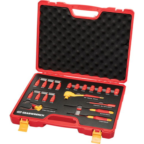 3/8" Drive VDE Insulated Tool Set, 1000 V, 20 Pcs Distribution Élite MP