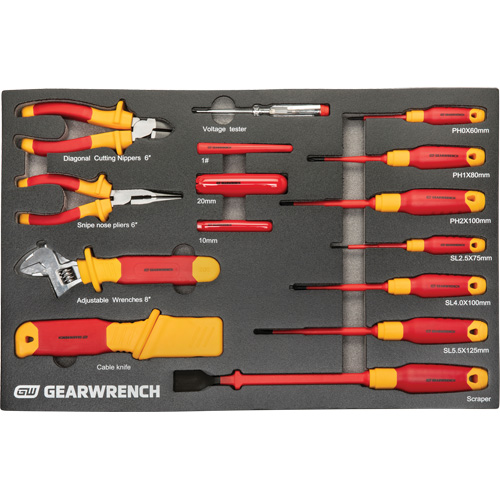 VDE Insulated Tool Set, 1000 V, 72 Pcs Distribution Élite MP