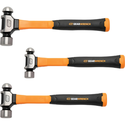 Ball Pein Hammers with Fiberglass Handles Set, 3 Pieces Distribution Élite MP