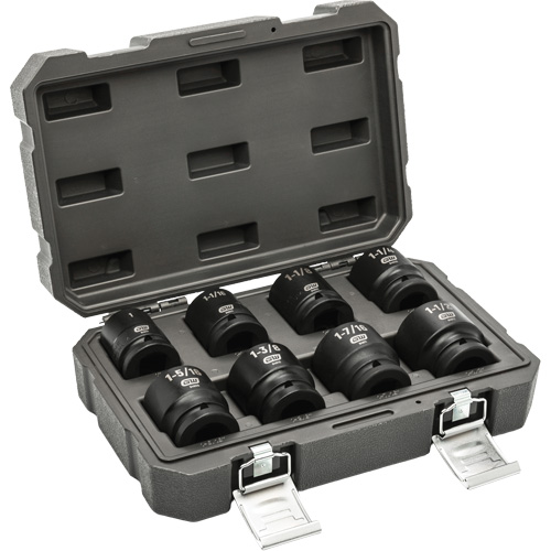 6-Point SAE Socket Set, 8 Pcs, Impact, 3/4" Drive Size Distribution Élite MP