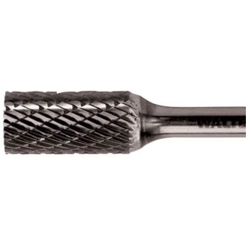 Double Cut Cylindrical Carbide Burr, 3/8" Dia., 1/4" Shank, 3/4" Depth of Cut Distribution Élite MP