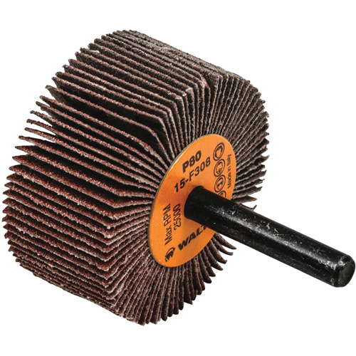 Flap Wheels-Coolcut Flap Wheels, Aluminum Oxide, 80 Grit, 2" x 1" x 1/4" Distribution Élite MP