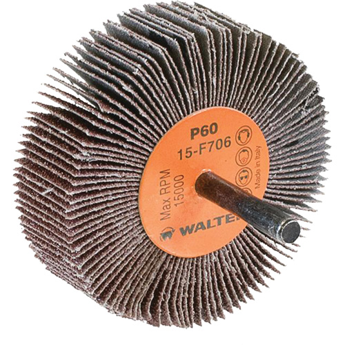 Flap Wheels-Coolcut Flap Wheels, Aluminum Oxide, 60 Grit, 3" x 1" x 1/4" Distribution Élite MP