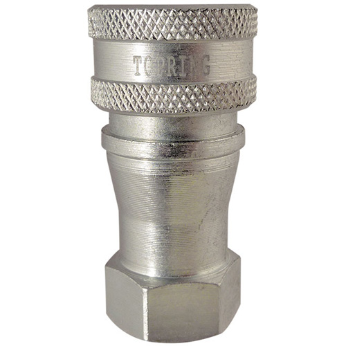 RACCORD HYDRAULIQUE FERMETURE 2 VOIES,1/4NPT,ACI, Laiton/Acier inoxydable Distribution Élite MP