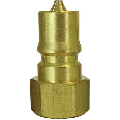 Hydraulic Quick Coupler Plug, 1/8" Dia., Brass Distribution Élite MP