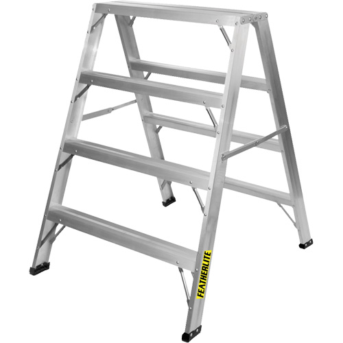 Industrial-Duty Sawhorse, 4' H x 34.6875" W x 39.50" D, 300 lbs. Capacity, Aluminum Distribution Élite MP