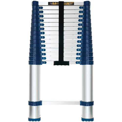 Telescopic Ladder, 3' - 15.5', Aluminum, 250 lbs. Capacity, Type 1 Distribution Élite MP