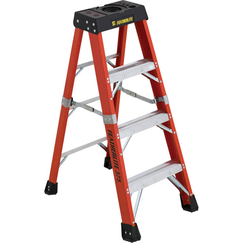 Industrial Extra Heavy-Duty Stepladders (6800 AA Series), 4', Fibreglass, 375 lbs. Capacity, Type 1AA Distribution Élite MP