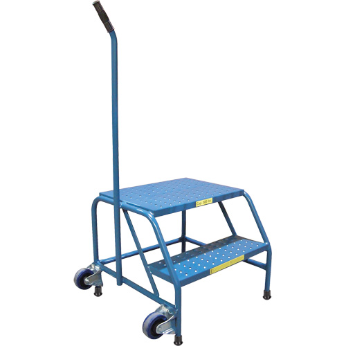 Escabeaux roulants Tilt-N-Roll, 2 marche(s), 24" l x 29" la x 19" h, Capacit&eacute; 300 lb Distribution Élite MP