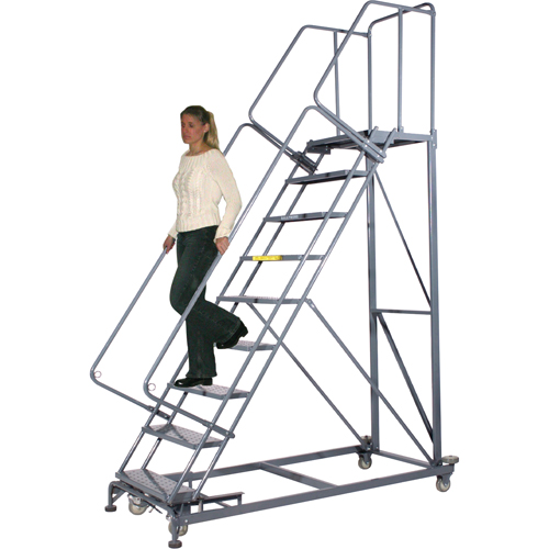 &eacute;chelles robustes en angle d'escalier, 5 marches, Perfor&eacute;, Inclinaison 50°, Hauteur 50" Distribution Élite MP