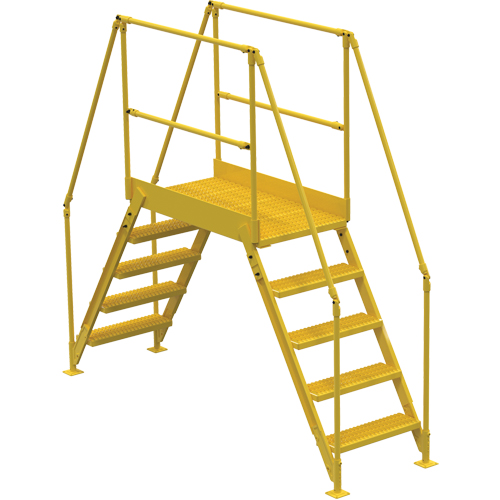 Crossover Ladder, 103-1/2" Overall Span, 50" H x 48" D, 24" Step Width Distribution Élite MP
