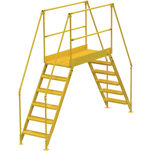 Crossover Ladder, 128" Overall Span, 60" H x 60" D, 24" Step Width Distribution Élite MP