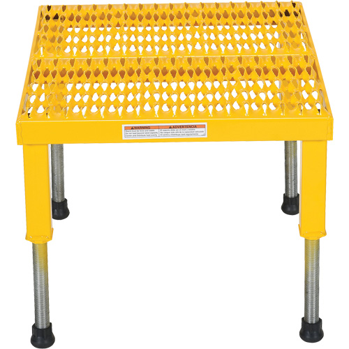Plate-forme ajustable Step-Mate, 1 marche(s), 23-1/2" la x 19-9/16" lo x 16-1/2" h, Capacit&eacute; 500 lb Distribution Élite MP