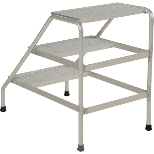Escabeau en aluminium, 3 marche(s), 22-13/16" la x 34-9/16" lo x 30" h, Capacit&eacute; 500 lb Distribution Élite MP