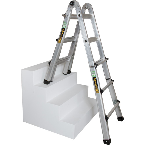 Telescoping Multi-Position Ladder, 2.916' - 9.75', Aluminum, 300 lbs., CSA Grade 1A Distribution Élite MP