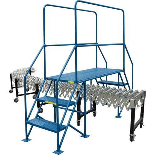 &eacute;chelles de liaison, 35-1/2" Port&eacute;e hors tout, 31-1/2" ha x 22" p, 22" Largeur de la marche Distribution Élite MP