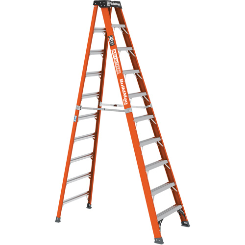 Step Ladder, 10', Fibreglass, 375 lbs. Capacity, Type 1AA Distribution Élite MP