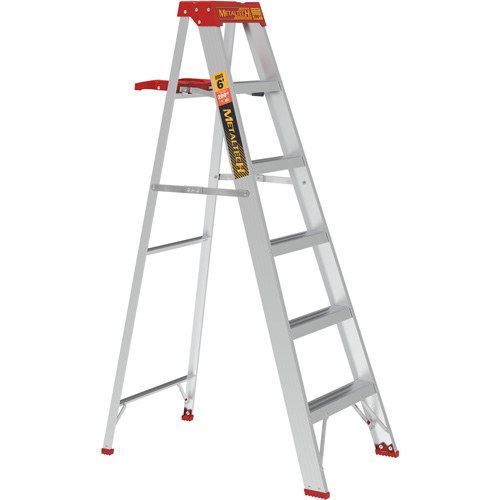 Step Ladder with Paint Tray, 6', Aluminum, 200 lbs. Capacity, Type 3 Distribution Élite MP