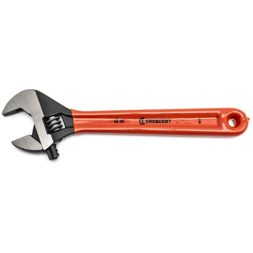 Crescent Adjustable Wrenches, 12" L, 1-1/2" Max Width, Black Distribution Élite MP