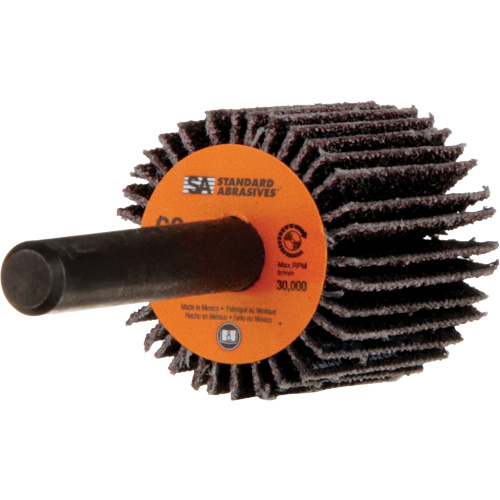 Standard Abrasives Flap Wheel, Aluminum Oxide, 60 Grit, 1" x 1" x 1/4" Distribution Élite MP