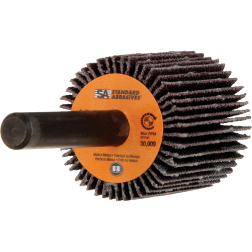 Standard Abrasives Flap Wheel, Aluminum Oxide, 120 Grit, 1" x 1" x 1/4" Distribution Élite MP